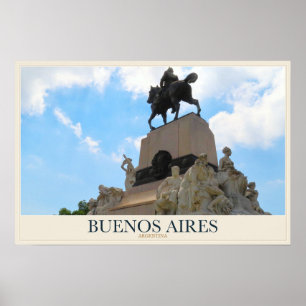 Poster Monument équestre à Buenos Aires