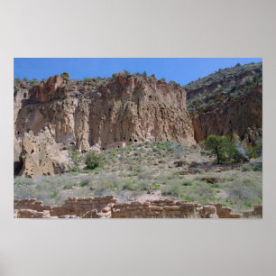 Poster Monument national de Bandelier, Nouveau-Mexique