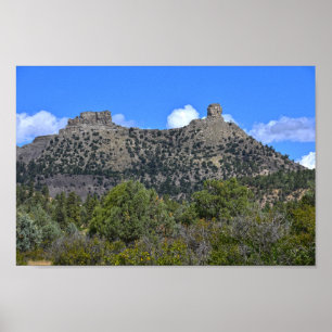 Poster Monument national de Chimney Rock, Colorado