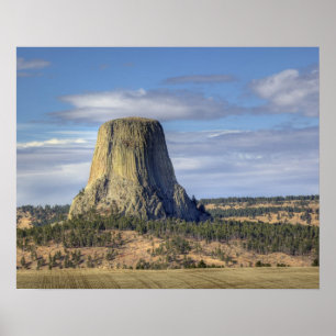 Poster Monument national de Devils Tower
