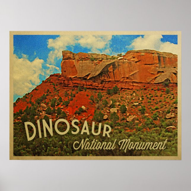 Poster Monument national de Dinosaur (Devant)