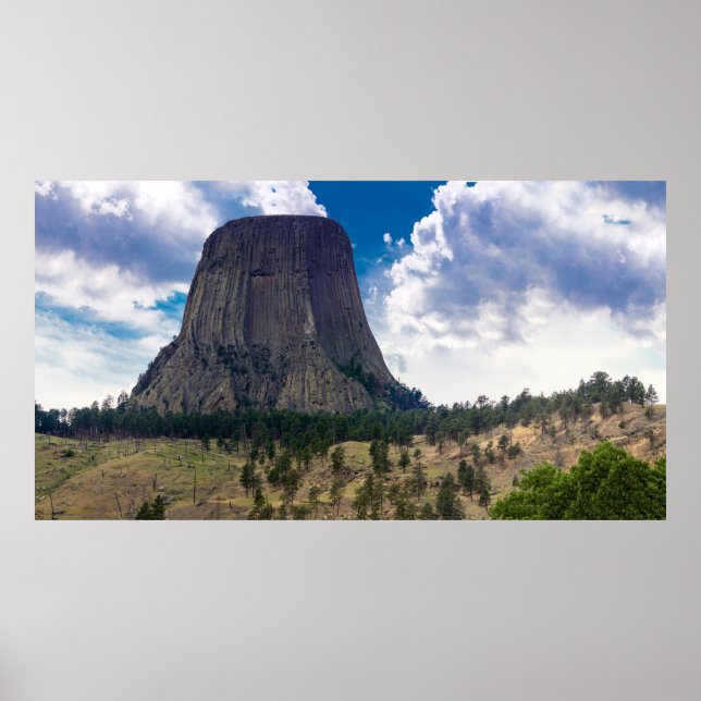 Poster Monument national de la Tour du Diable, Wyoming (Devant)