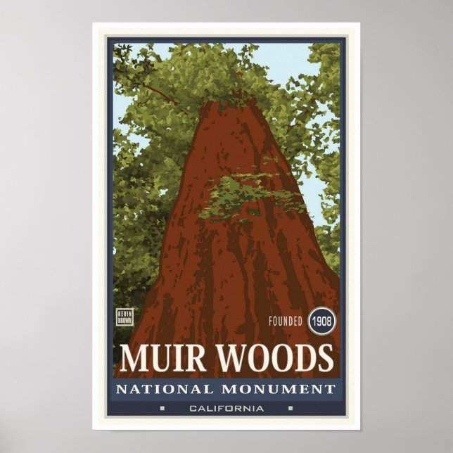 Poster Monument national de Muir Woods 3 (Devant)