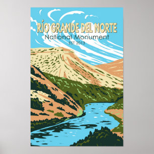 Poster Monument national de Río Grande del Norte Nouveau 