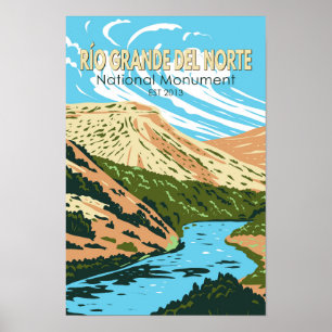 Poster Monument national de Río Grande del Norte Nouveau