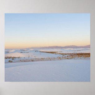 Poster Monument national de White Sands, Dunes transversa