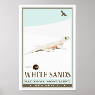 Poster Monument national des Sands blancs