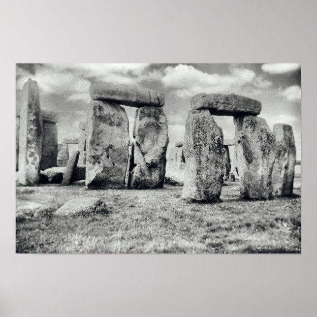 Poster Monument préhistorique de Stonehenge (Devant)