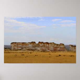 Poster Monument Rocks dans le Kansas occidental