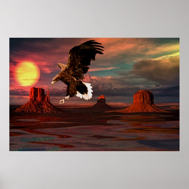 Poster Monument -Valley-Eagle-Set-1 (Devant)