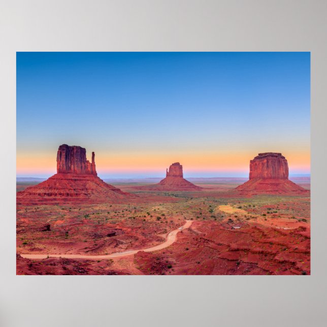 Poster Monument Valley Grand Canyon Utah USA Sunset (Devant)