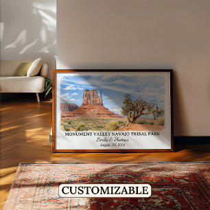 Poster Monument Valley Navajo Tribal Park Arizona