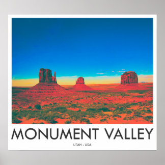 Poster Monument Valley, Utah, USA