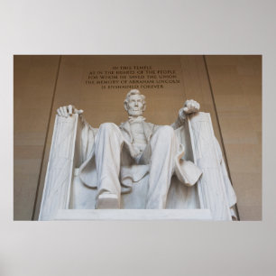 Poster Monuments   the Lincoln Memorial