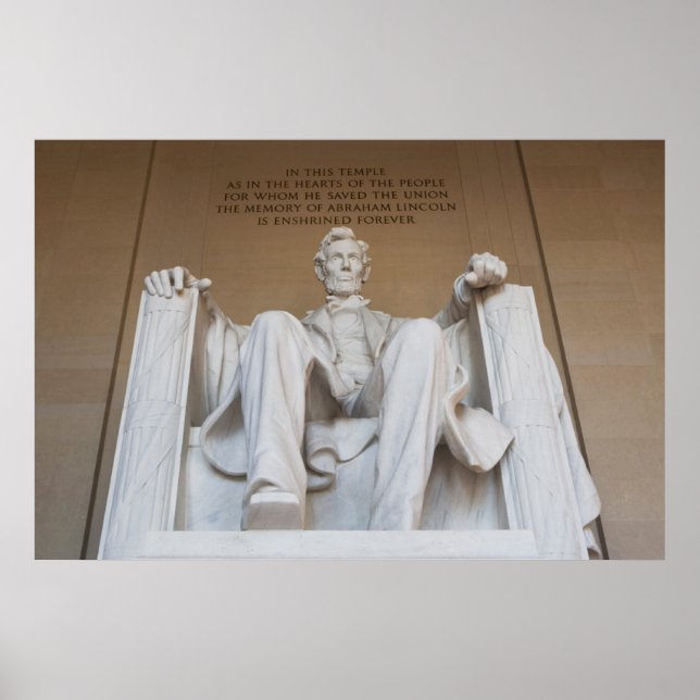 Poster Monuments | the Lincoln Memorial (Devant)