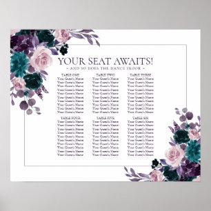 Poster Moody Boho Eggplant Purple 8 Top Sein Graphique