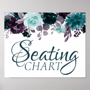 Poster Moody Boho   Siège Rose Turquoise et aubergine pou