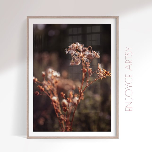 Poster Moody chaleur automne fleur sauvage ferme murale a (Créateur téléchargé)