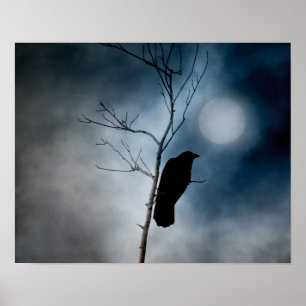 Poster Moody Crow Moon