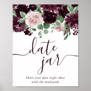 Poster Moody Passions   Pot de vin violet dramatique pour