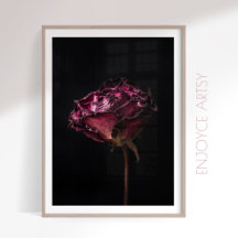 Moody rouge rose encore vie art mur