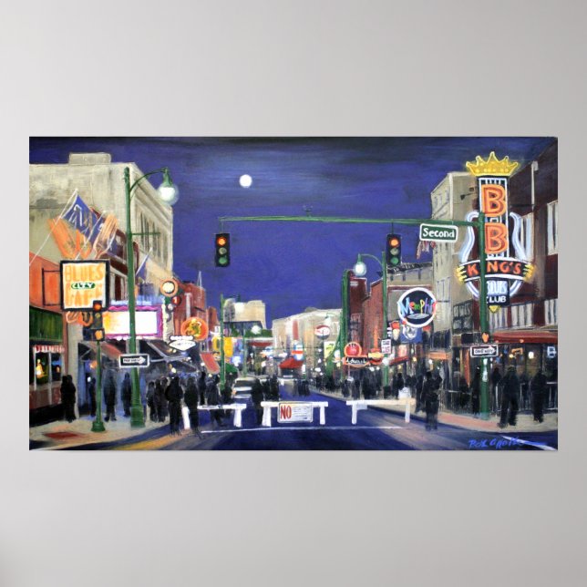 Poster Moonlit Memphis (Devant)