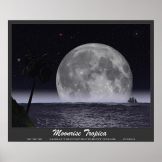 Poster Moonrise Tropica