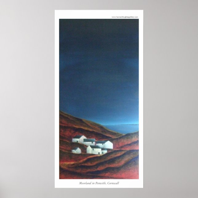 Poster Moorland en Penwith, Cornouailles (Devant)
