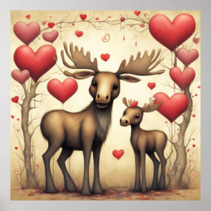 Poster Moose Love 2