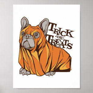 Poster Mops d'Halloween