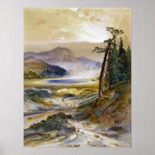 Poster Moran - Geyser Excelsior Parc Yellowstone