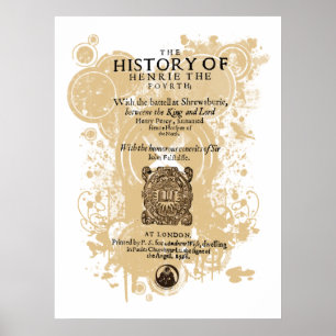 Poster Morceau avant de la partie I Quarto de Shakespeare