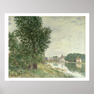 Poster Moret-sur-Loing d'Alfred Sisley  