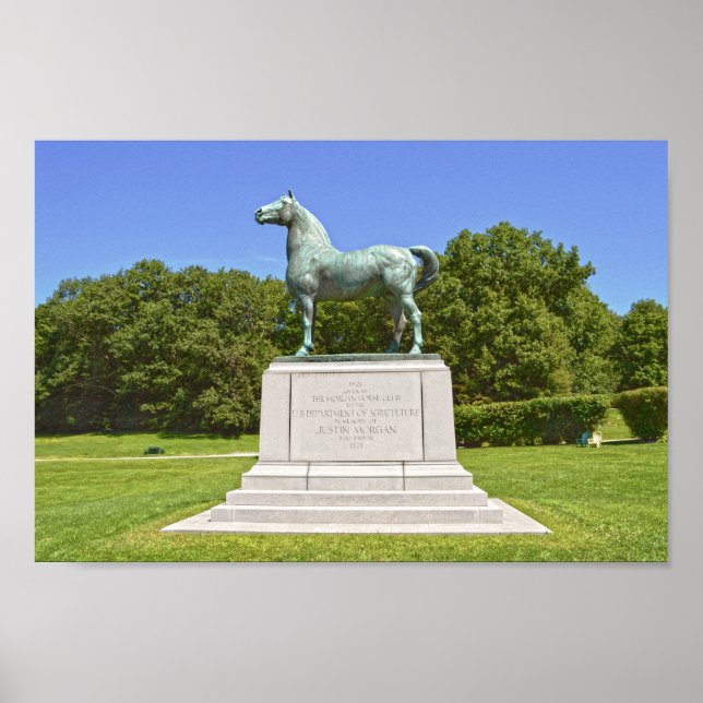 Poster Morgan Horse Statue, Vermont (Devant)