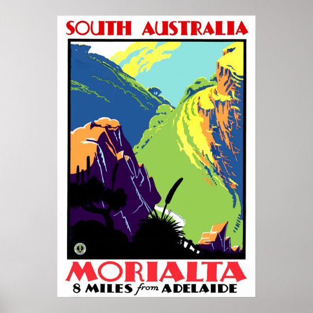 Poster Morialta, à 13 km d'Adélaïde, Australie du Sud (Devant)
