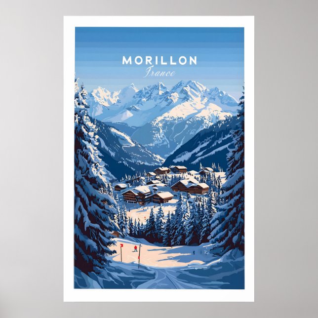 Poster Morillon Ski Print 1 (Devant)