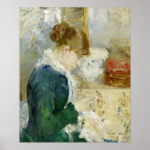 Poster Morisot - Femme Cousant (Femme Couturière) 1879