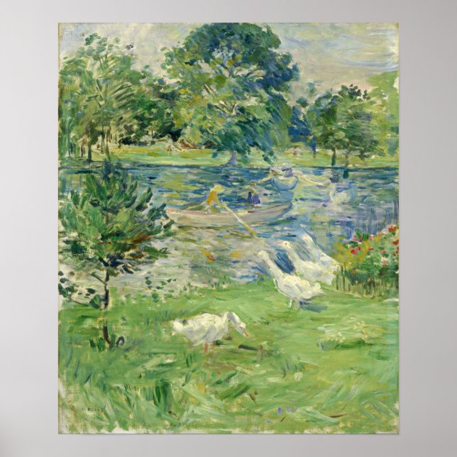 Poster Morisot - Girl In A Boat 1889 (Devant)