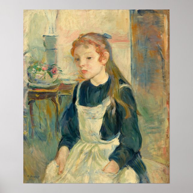 Poster Morisot - Jeune Fille Avec Un Tablier (Devant)