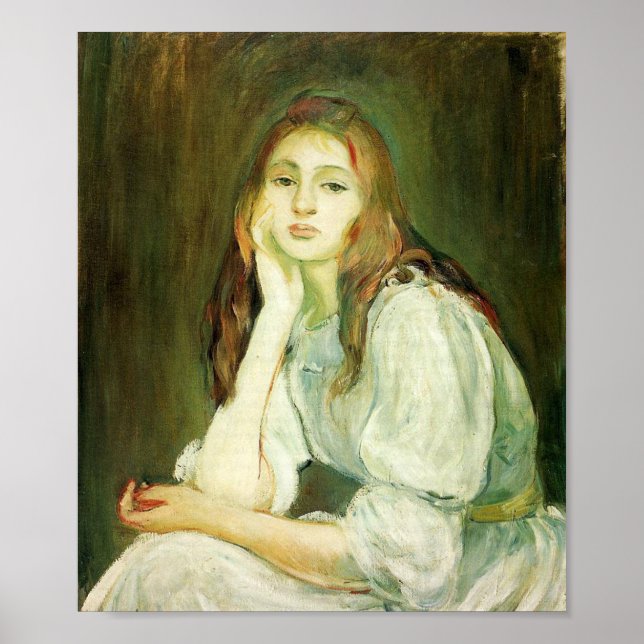 Poster morisot_julie_daydreaming_1894 (Devant)
