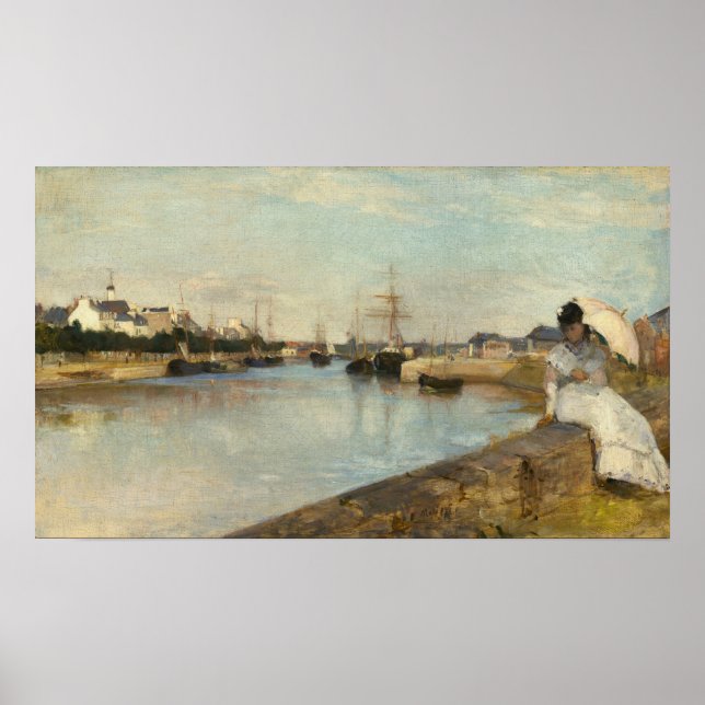 Poster Morisot - Le Port De Lorient 1869 (Devant)