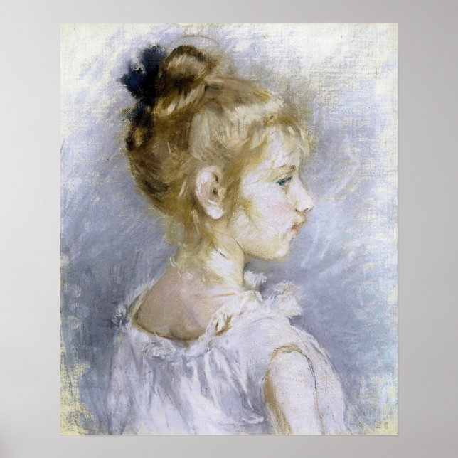 Poster Morisot - Portrait De Blanche Pontillon 1877 (Devant)