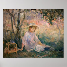 Poster Morisot - Sous L'Orange Tree 1889