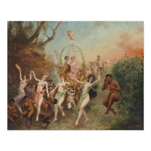 Poster Moritz Stifter Fest der Faune und Nymphen Glossy (Devant)