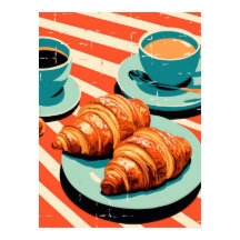 Morning Bliss : Croissants et café