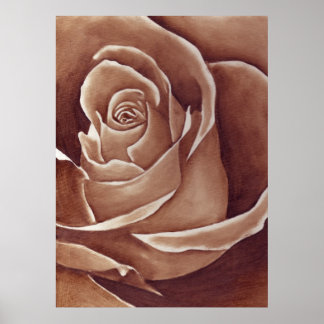 Poster Morning Bliss - Rose dans le pétrole