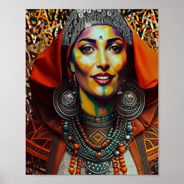 Poster Moroccan Amazigh Beauty v1 (Devant)