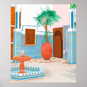 Poster Moroccan Villa