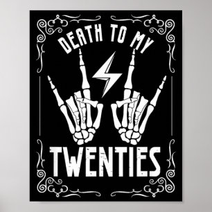Poster Mort aux vingtenaires 20 ans 30e anniversaire 30 a