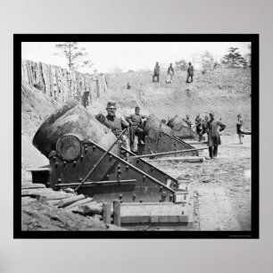 Poster Mortiers du littoral à Yorktown, VA 1862